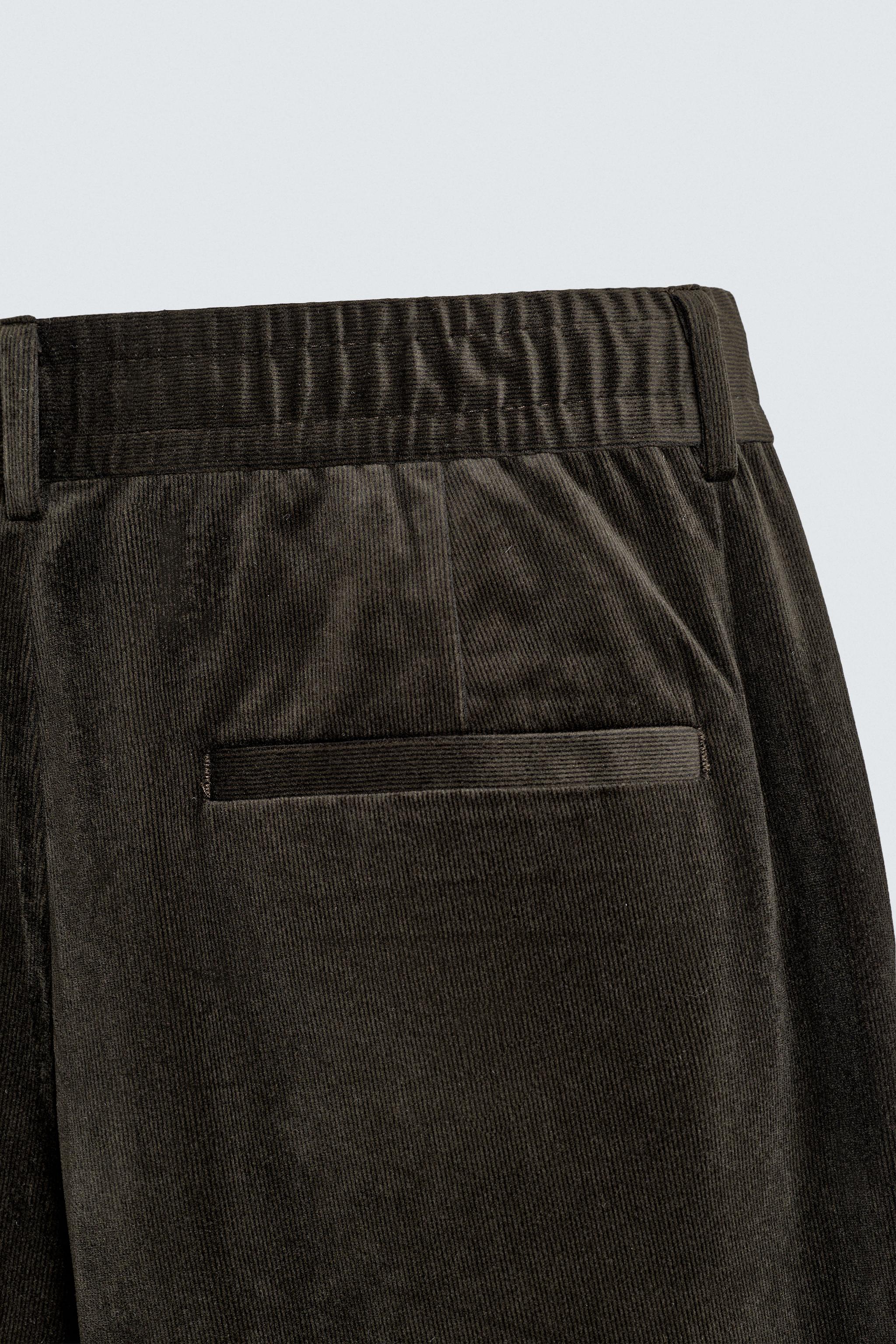 VELVET TEXTURED PANTS